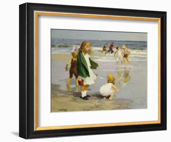 Play in the Surf-Edward Henry Potthast-Framed Giclee Print