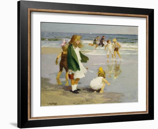 Play in the Surf-Edward Henry Potthast-Framed Giclee Print