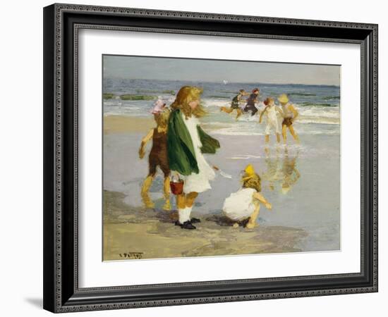 Play in the Surf-Edward Henry Potthast-Framed Giclee Print