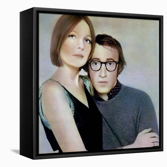 PLAY IT AGA SAM, 1972 directed by Woody Allen Diane Keaton and Woody Allen (photo)-null-Framed Stretched Canvas