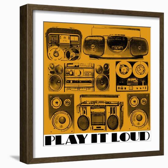 Play It Loud-Linda Wood-Framed Giclee Print