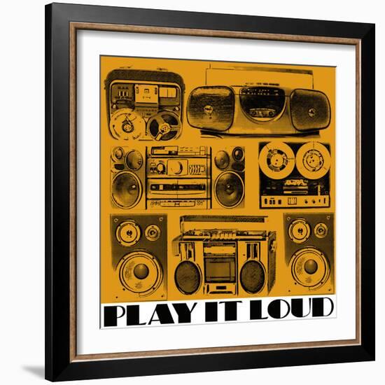 Play It Loud-Linda Wood-Framed Giclee Print