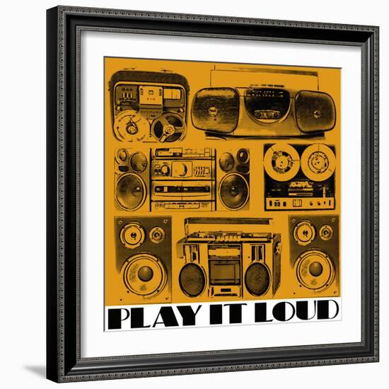 Play It Loud-Linda Wood-Framed Giclee Print