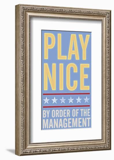 Play Nice-John Golden-Framed Giclee Print