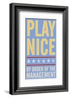 Play Nice-John Golden-Framed Giclee Print