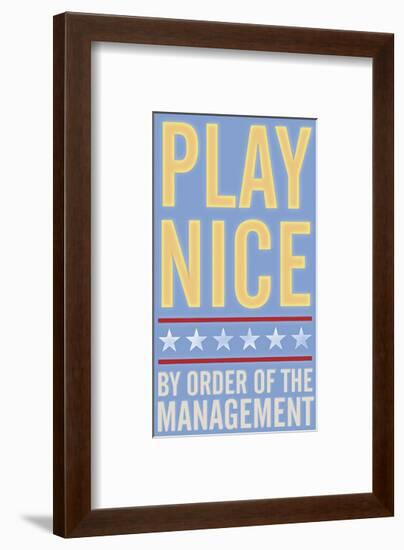 Play Nice-John Golden-Framed Giclee Print