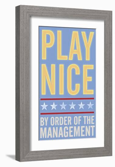 Play Nice-John Golden-Framed Giclee Print