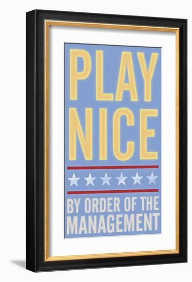 Play Nice-John Golden-Framed Giclee Print