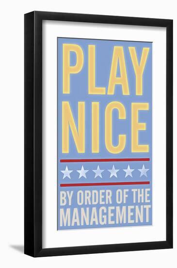 Play Nice-John Golden-Framed Giclee Print