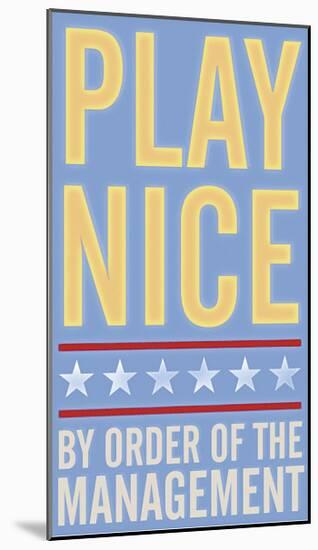 Play Nice-John Golden-Mounted Giclee Print