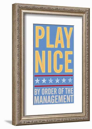 Play Nice-John Golden-Framed Art Print