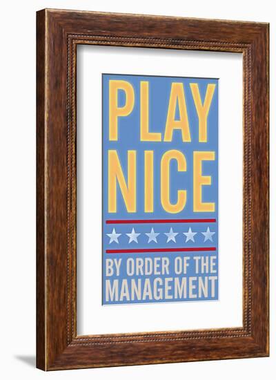 Play Nice-John Golden-Framed Art Print
