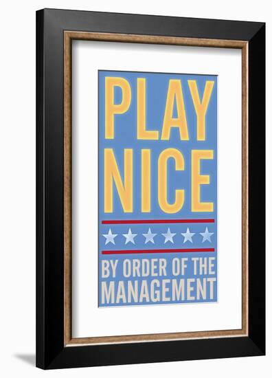 Play Nice-John Golden-Framed Art Print