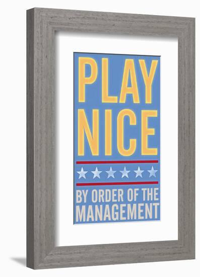 Play Nice-John Golden-Framed Art Print