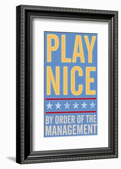 Play Nice-John Golden-Framed Art Print