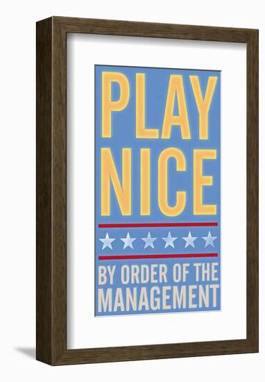 Play Nice-John Golden-Framed Art Print