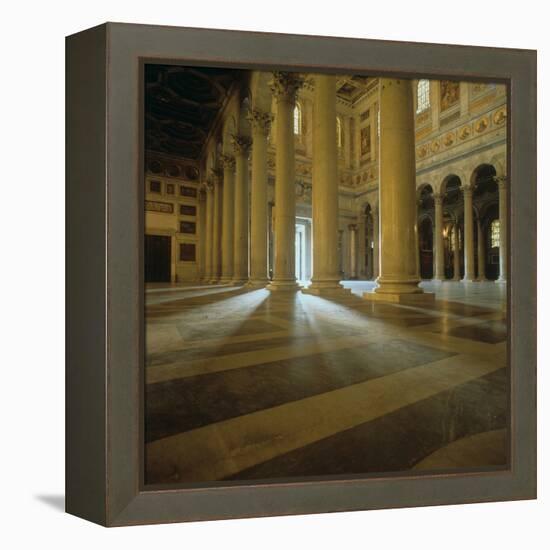 Play of Sunlight Between Columns, St. Paul Outside the Walls-Belli Pasquale-Framed Stretched Canvas