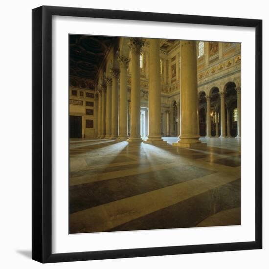 Play of Sunlight Between Columns, St. Paul Outside the Walls-Belli Pasquale-Framed Photo