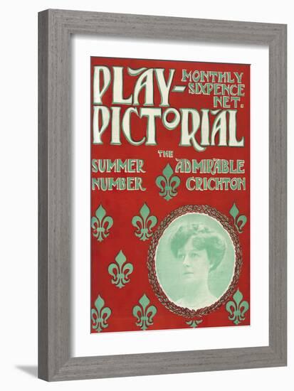 Play Pictorial Cover - J M Barrie 'The Admirable Crichton'-Hugh Thomson-Framed Giclee Print