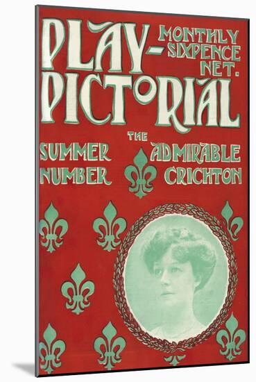 Play Pictorial Cover - J M Barrie 'The Admirable Crichton'-Hugh Thomson-Mounted Giclee Print