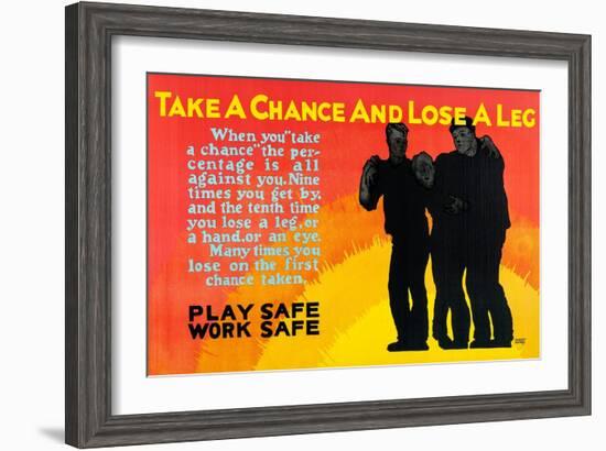 Play Safe Work Safe-Robert Beebe-Framed Art Print