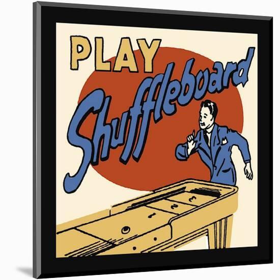 Play Shuffleboard-null-Mounted Giclee Print