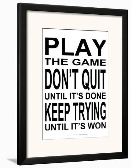 Play the Game II-Andrea James-Framed Art Print