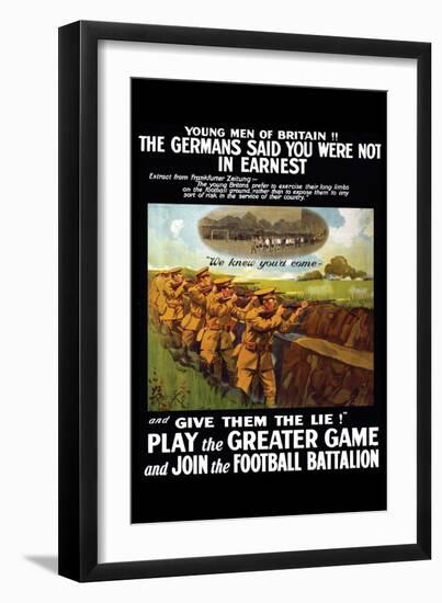 Play the Greater Game-Johnson, Riddle & Co-Framed Art Print