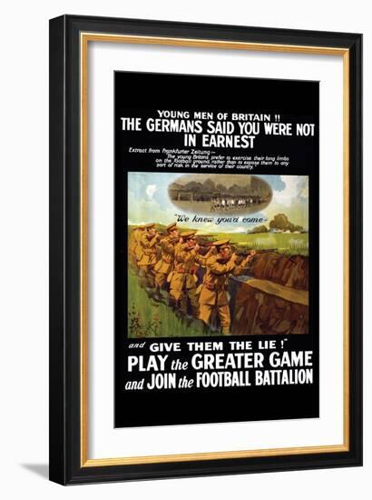 Play the Greater Game-Johnson, Riddle & Co-Framed Art Print