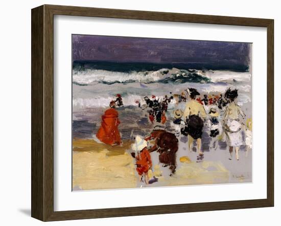 Playa de Biarritz, 1906-Joaquín Sorolla y Bastida-Framed Giclee Print