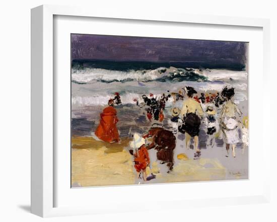 Playa de Biarritz, 1906-Joaquín Sorolla y Bastida-Framed Giclee Print