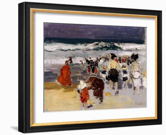 Playa de Biarritz, 1906-Joaquín Sorolla y Bastida-Framed Giclee Print