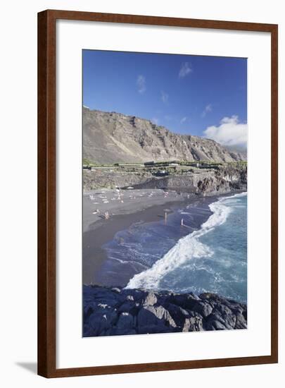 Playa De Charco Verde Beach, Puerto Naos, La Palma, Canary Islands, Spain, Atlantic, Europe-Markus Lange-Framed Photographic Print