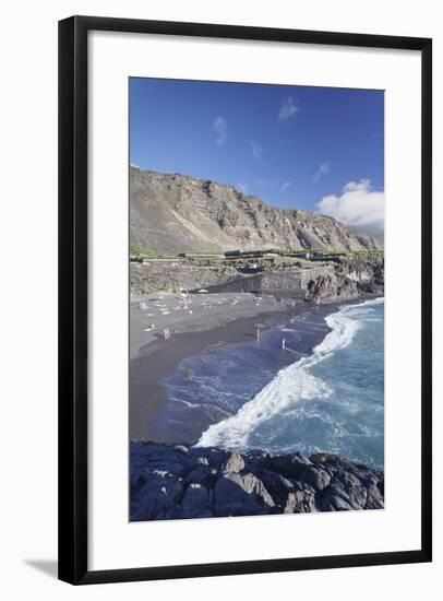 Playa De Charco Verde Beach, Puerto Naos, La Palma, Canary Islands, Spain, Atlantic, Europe-Markus Lange-Framed Photographic Print