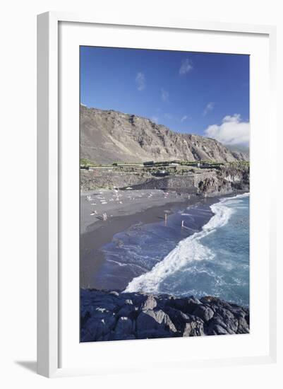 Playa De Charco Verde Beach, Puerto Naos, La Palma, Canary Islands, Spain, Atlantic, Europe-Markus Lange-Framed Photographic Print