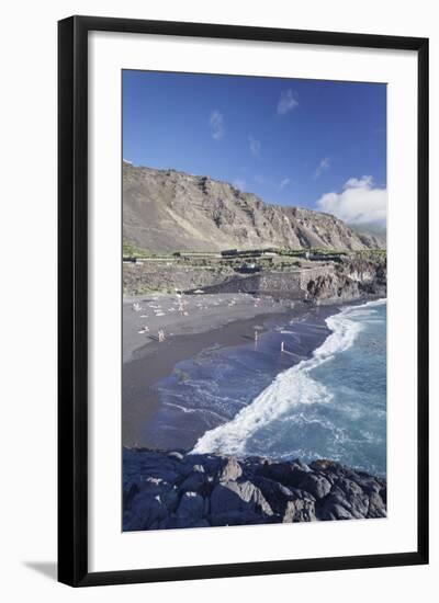 Playa De Charco Verde Beach, Puerto Naos, La Palma, Canary Islands, Spain, Atlantic, Europe-Markus Lange-Framed Photographic Print