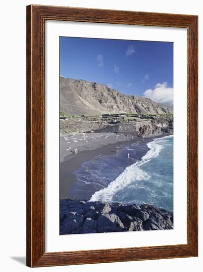 Playa De Charco Verde Beach, Puerto Naos, La Palma, Canary Islands, Spain, Atlantic, Europe-Markus Lange-Framed Photographic Print