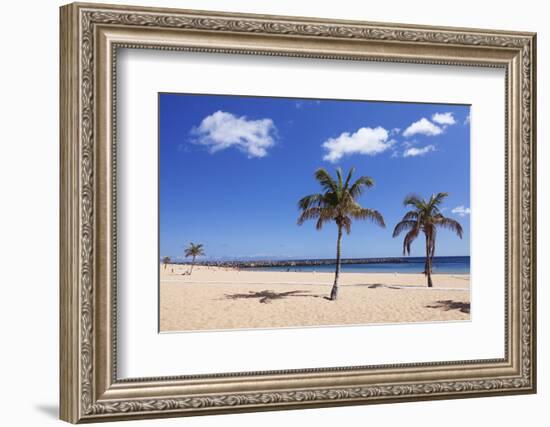 Playa De Las Teresitas Beach, San Andres, Tenerife, Canary Islands, Spain, Europe-Markus Lange-Framed Photographic Print