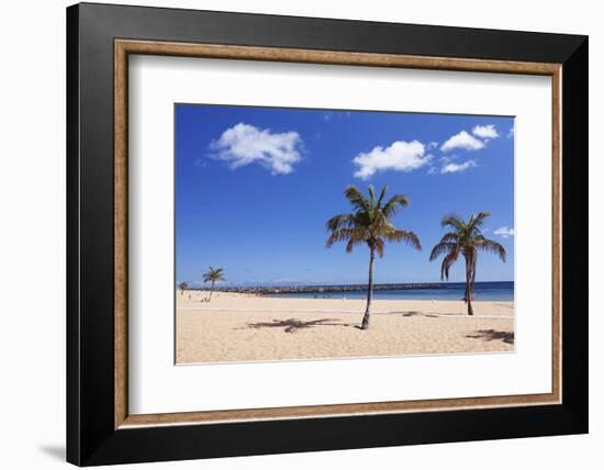 Playa De Las Teresitas Beach, San Andres, Tenerife, Canary Islands, Spain, Europe-Markus Lange-Framed Photographic Print