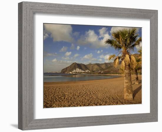 Playa de Las Teresitas in Early Morning Light, Tenerife, Canary Islands, Spain, Europe-Ian Egner-Framed Photographic Print