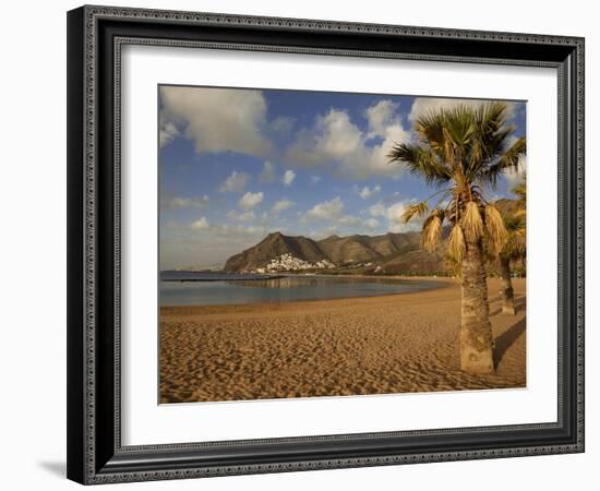 Playa de Las Teresitas in Early Morning Light, Tenerife, Canary Islands, Spain, Europe-Ian Egner-Framed Photographic Print