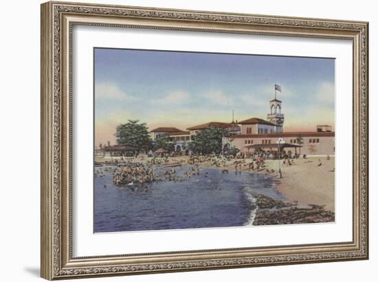 Playa De Marianao, Marianao Bathing Beach-American Photographer-Framed Photographic Print