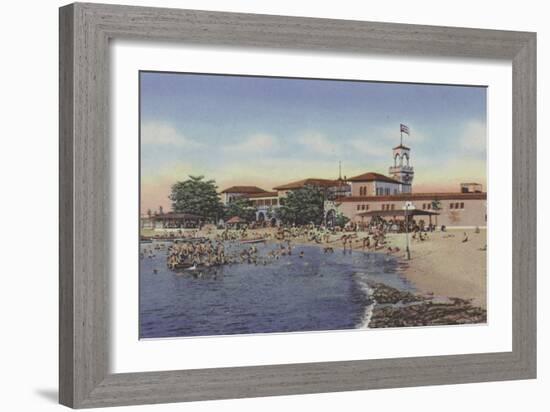 Playa De Marianao, Marianao Bathing Beach-American Photographer-Framed Photographic Print