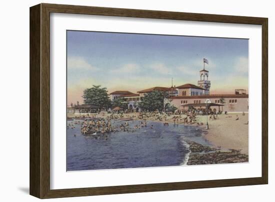 Playa De Marianao, Marianao Bathing Beach-American Photographer-Framed Photographic Print