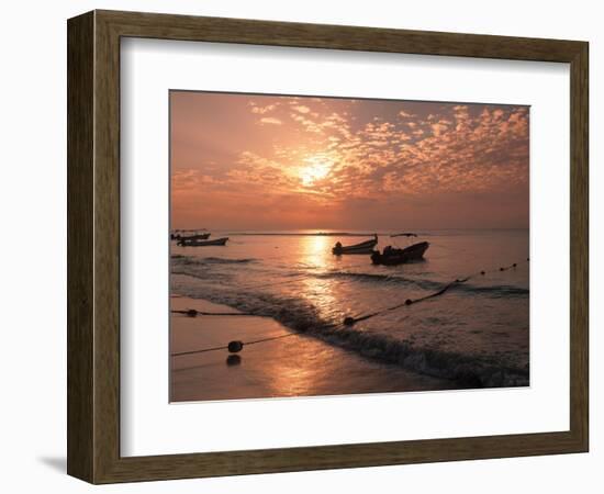 Playa Del Carmen Beach, Yucatan, Mexico-Walter Bibikow-Framed Photographic Print