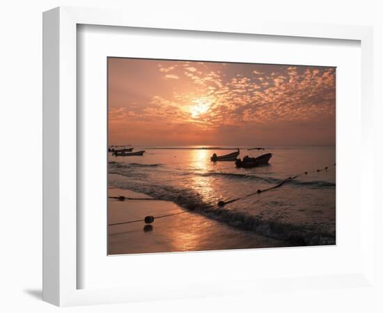 Playa Del Carmen Beach, Yucatan, Mexico-Walter Bibikow-Framed Photographic Print