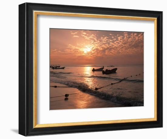 Playa Del Carmen Beach, Yucatan, Mexico-Walter Bibikow-Framed Photographic Print