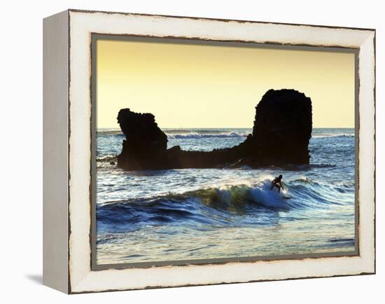 Playa El Tunco, El Salvador, Pacific Ocean Beach, Popular With Surfers, Great Waves-John Coletti-Framed Premier Image Canvas