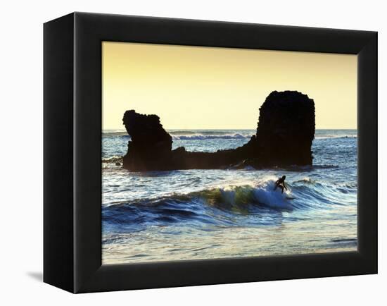 Playa El Tunco, El Salvador, Pacific Ocean Beach, Popular With Surfers, Great Waves-John Coletti-Framed Premier Image Canvas