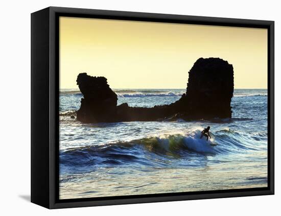 Playa El Tunco, El Salvador, Pacific Ocean Beach, Popular With Surfers, Great Waves-John Coletti-Framed Premier Image Canvas